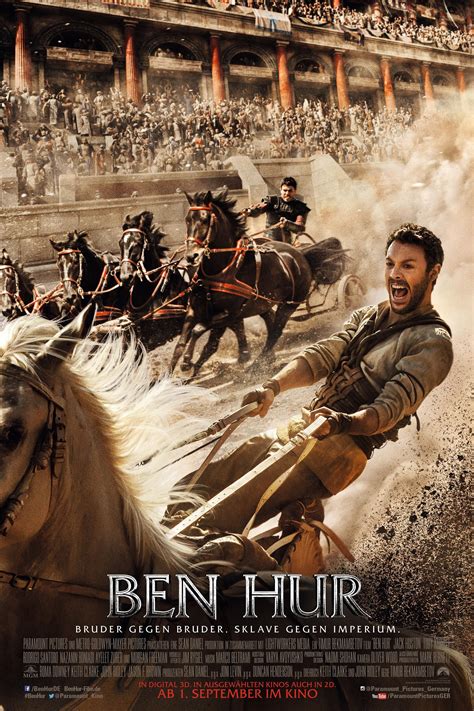 Parents need to know that Ben-Hur is a new version of the epic biblical-era tale, which was most notably brought to the big screen in the Oscar-winning 1959 Charlton Heston classic. This action-packed take follows Judah Ben-Hur ( Jack Huston ), a Jewish prince who's betrayed by his brother and forced into slavery, eventually seeking his revenge ... 